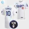 Los Angeles Dodgers Honor Vin Scully Justin Turner Commemorative Patch Jersey White stylepulseusa 1