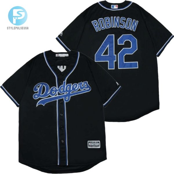 Los Angeles Dodgers Jackie Robinson 42 2020 Mlb Black Jersey stylepulseusa 1 1