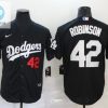 Los Angeles Dodgers Jackie Robinson 42 2020 Mlb Black Jersey A1 stylepulseusa 1