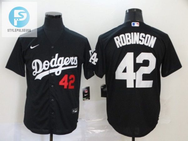 Los Angeles Dodgers Jackie Robinson 42 2020 Mlb Black Jersey A1 stylepulseusa 1