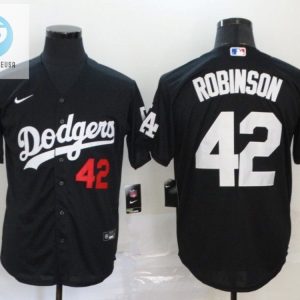 Los Angeles Dodgers Jackie Robinson 42 2020 Mlb Black Jersey A1 stylepulseusa 1 1