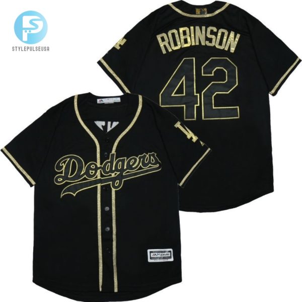 Los Angeles Dodgers Jackie Robinson 42 2020 Mlb Black Jersey A2 stylepulseusa 1