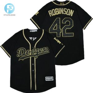 Los Angeles Dodgers Jackie Robinson 42 2020 Mlb Black Jersey A2 stylepulseusa 1 1