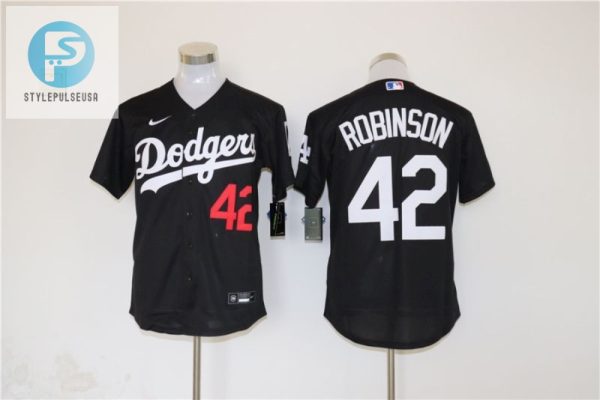 Los Angeles Dodgers Jackie Robinson 42 2020 Mlb Black Jersey A3 stylepulseusa 1