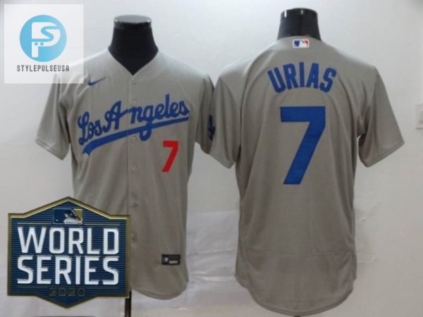 Los Angeles Dodgers Julio Urias 7 2020 Mlb Grey Jersey stylepulseusa 1