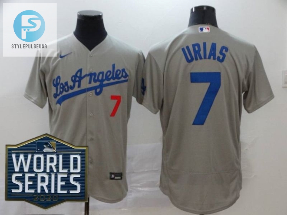 Los Angeles Dodgers Julio Urias 7 2020 Mlb Grey Jersey 