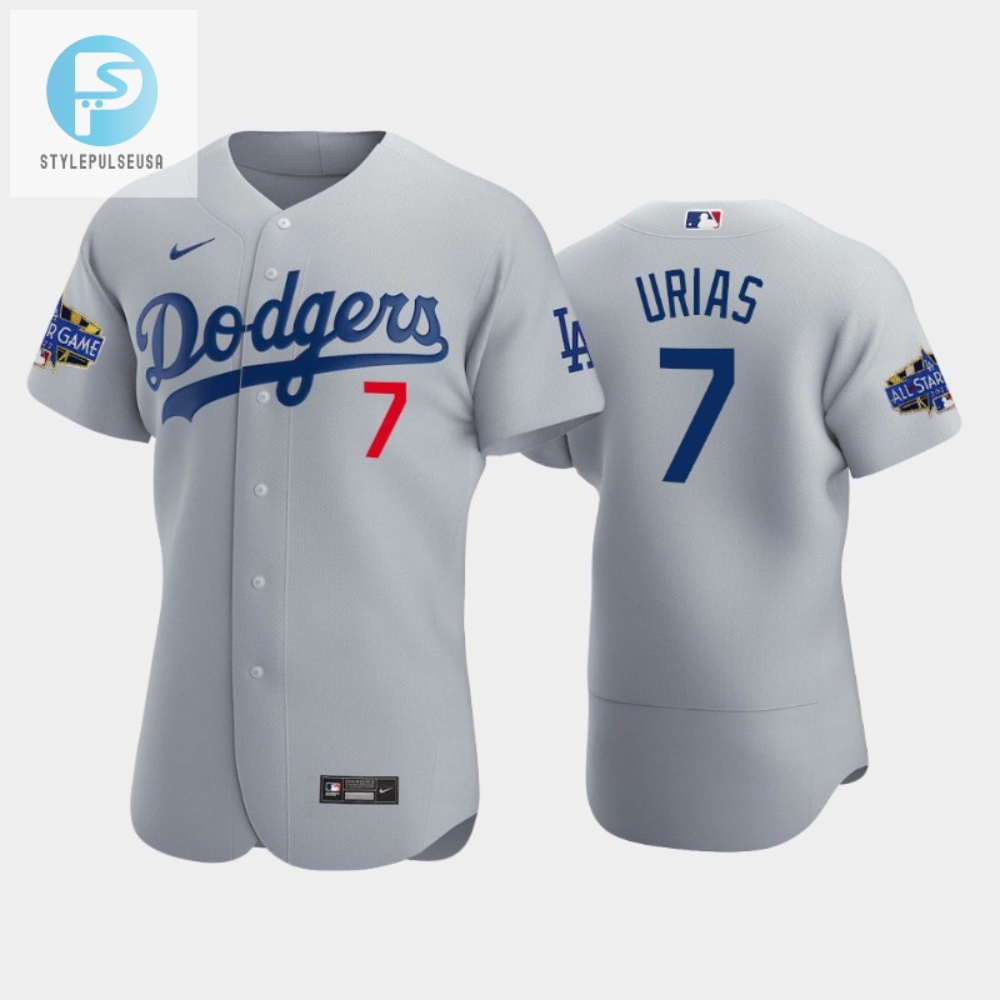 Los Angeles Dodgers Julio Urias 7 Alternate Gray 202223 Allstar Game Jersey 