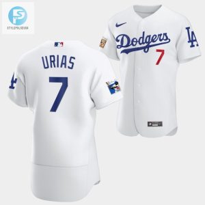 Los Angeles Dodgers Julio Urias White Jersey 7 Jackie Robinson 75Th Anniversary 202223 Uniform stylepulseusa 1 1