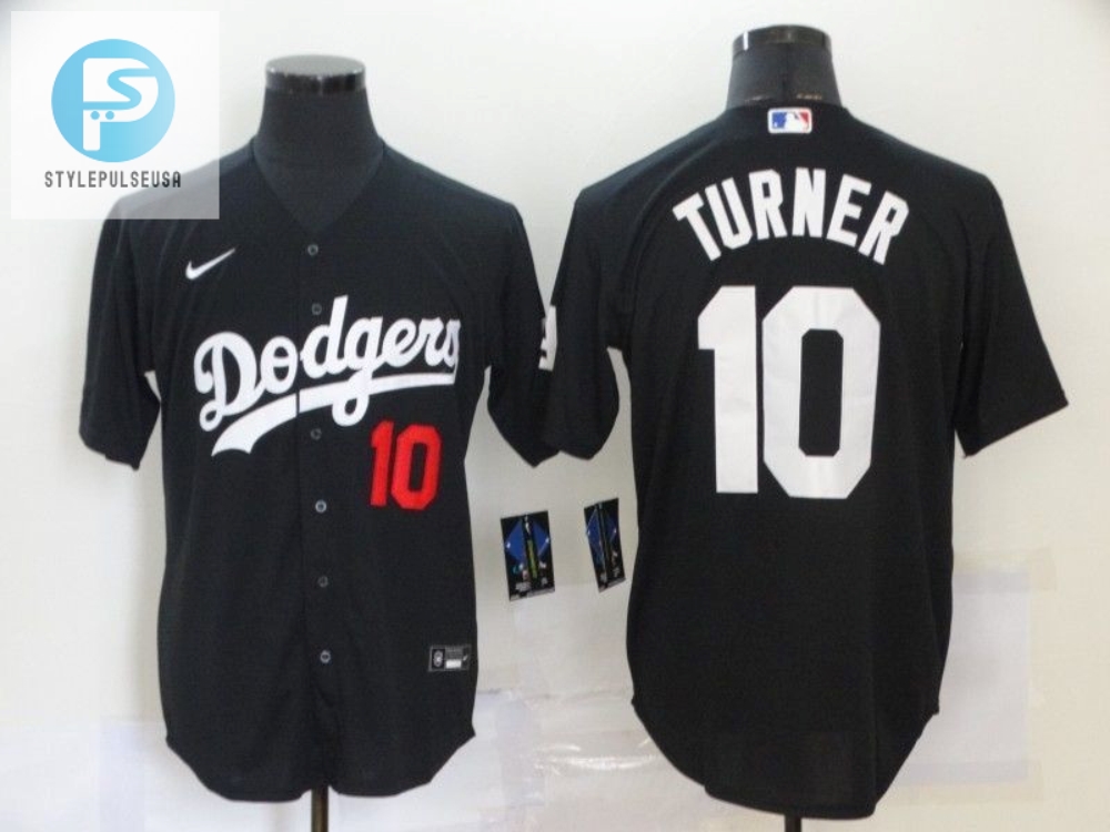 Los Angeles Dodgers Justin Turner 10 2020 Mlb Black Jersey 