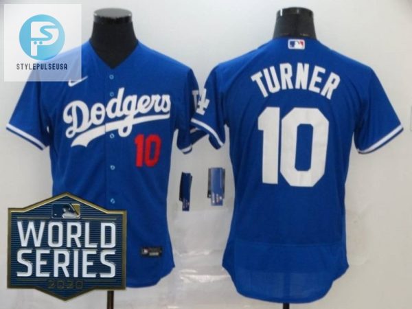 Los Angeles Dodgers Justin Turner 10 2020 Mlb Blue Jersey stylepulseusa 1