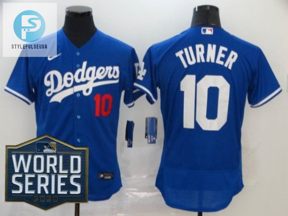 Los Angeles Dodgers Justin Turner 10 2020 Mlb Blue Jersey 