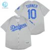 Los Angeles Dodgers Justin Turner 10 2020 Mlb Silver Jersey stylepulseusa 1