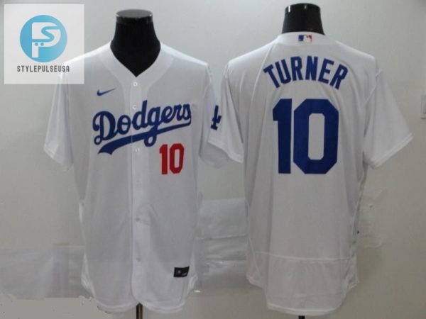 Los Angeles Dodgers Justin Turner 10 2020 Mlb White Jersey stylepulseusa 1