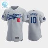 Los Angeles Dodgers Justin Turner 10 Alternate Gray 202223 Allstar Game Jersey stylepulseusa 1