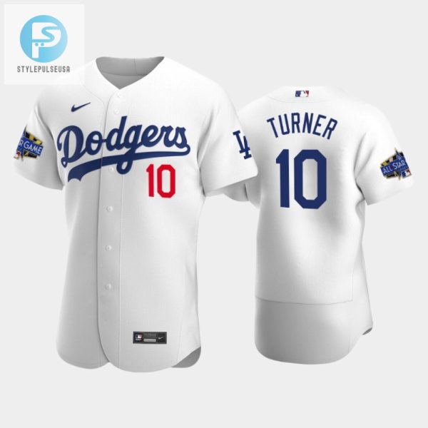 Los Angeles Dodgers Justin Turner 10 Home White 202223 Allstar Game Jersey stylepulseusa 1