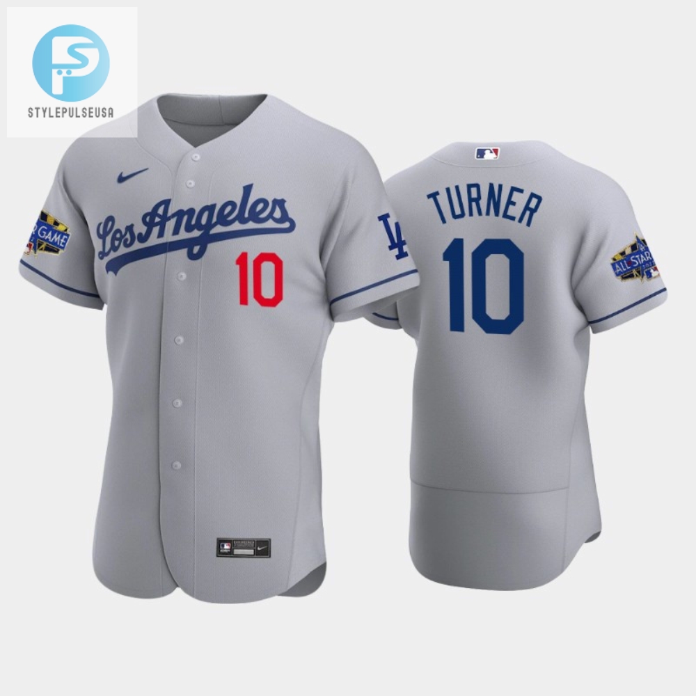 Los Angeles Dodgers Justin Turner 10 Road Gray 202223 Allstar Game Jersey 