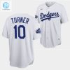 Los Angeles Dodgers Justin Turner White Jersey 10 202223 Allstar Uniform stylepulseusa 1