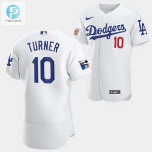 Los Angeles Dodgers Justin Turner White Jersey 10 Jackie Robinson 75Th Anniversary 202223 Uniform stylepulseusa 1 1