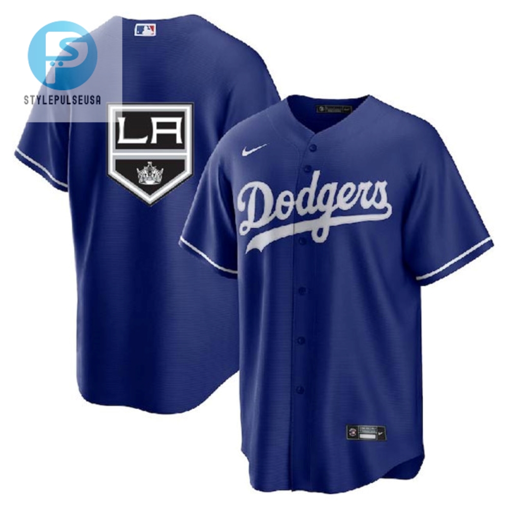 Los Angeles Dodgers Kings Royal Cool Base Stitched Jersey stylepulseusa 1