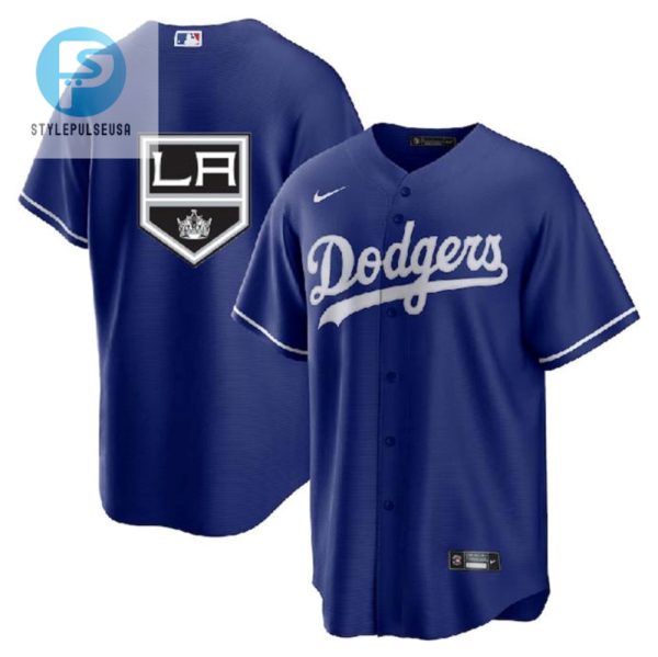 Los Angeles Dodgers Kings Royal Cool Base Stitched Jersey stylepulseusa 1 1