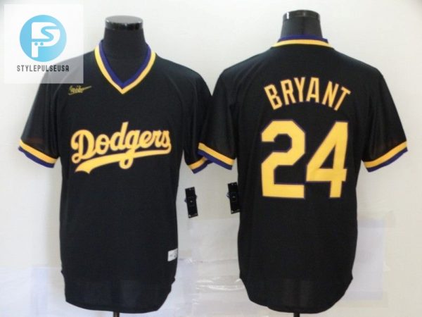 Los Angeles Dodgers Kobe Bryant 24 2020 Mlb Black Jersey A1 stylepulseusa 1