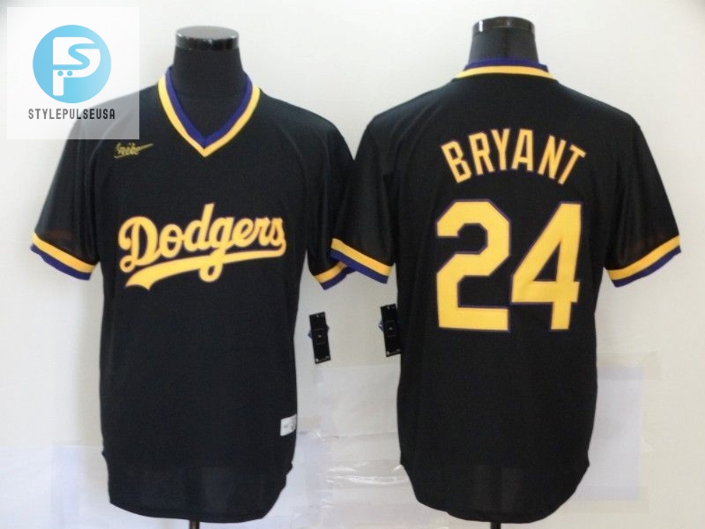 Los Angeles Dodgers Kobe Bryant 24 2020 Mlb Black Jersey A1 