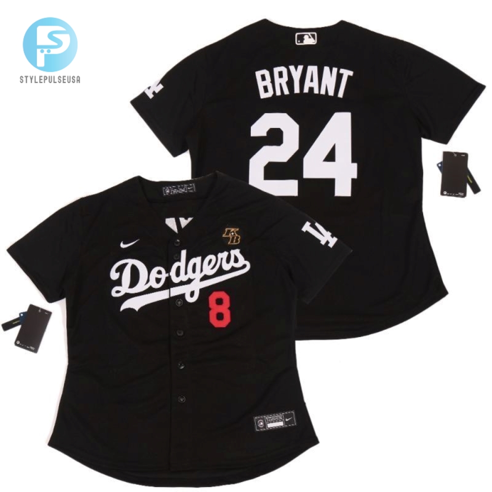 Los Angeles Dodgers Kobe Bryant 24 2020 Mlb Black Jersey A2 