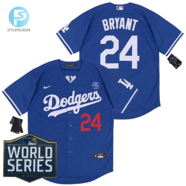 Los Angeles Dodgers Kobe Bryant 24 2020 Mlb Blue Jersey stylepulseusa 1