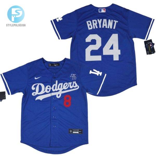 Los Angeles Dodgers Kobe Bryant 24 2020 Mlb Navy Blue Jersey stylepulseusa 1 1