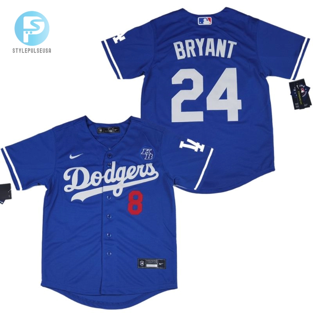 Los Angeles Dodgers Kobe Bryant 24 2020 Mlb Navy Blue Jersey 