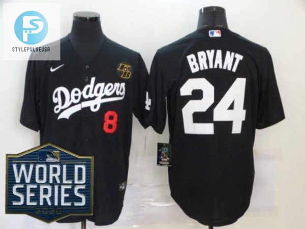 Los Angeles Dodgers Kobe Bryant 24 2020 Mlb New Arrival Black Jersey stylepulseusa 1