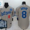 Los Angeles Dodgers Kobe Bryant 8 2020 Mlb Grey Jersey stylepulseusa 1