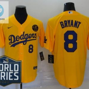 Los Angeles Dodgers Kobe Bryant 8 2020 Mlb New Arrival Yellow Jersey stylepulseusa 1 1