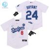 Los Angeles Dodgers Kobe Bryant 8 2020 Mlb White Jersey stylepulseusa 1