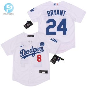 Los Angeles Dodgers Kobe Bryant 8 2020 Mlb White Jersey stylepulseusa 1 1