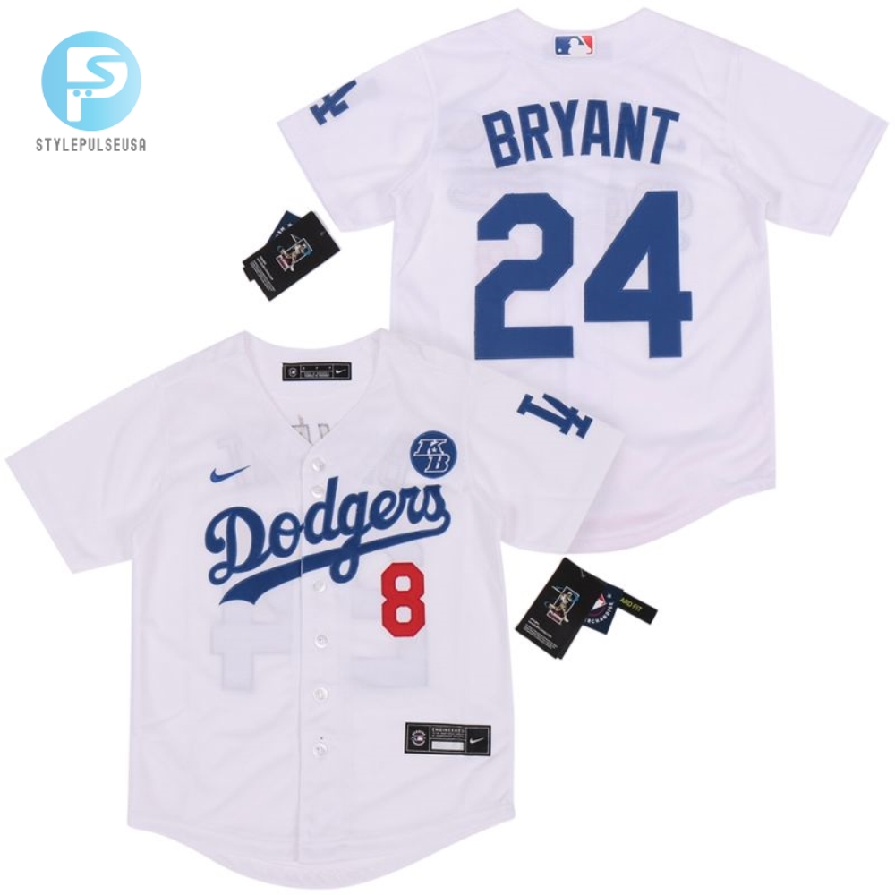 Los Angeles Dodgers Kobe Bryant 8 2020 Mlb White Jersey 