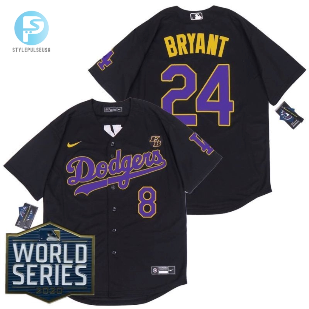 Los Angeles Dodgers Kris Bryant 24 2020 Mlb Black Jersey 