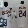 Los Angeles Dodgers Kris Bryant 24 2020 Mlb White Jersey stylepulseusa 1