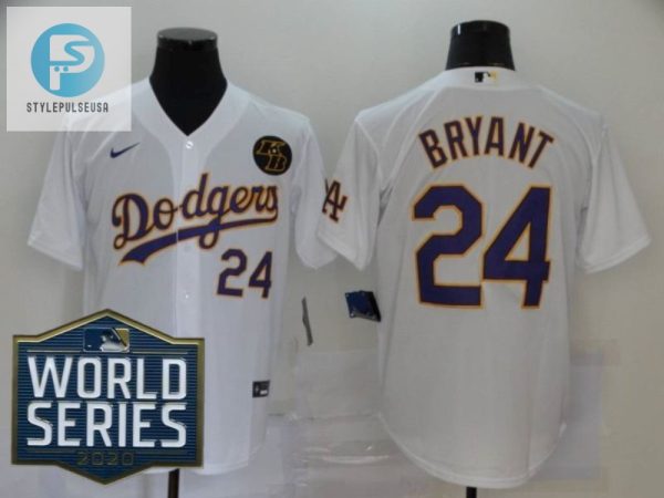 Los Angeles Dodgers Kris Bryant 24 2020 Mlb White Jersey stylepulseusa 1