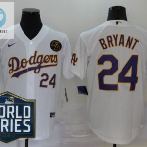 Los Angeles Dodgers Kris Bryant 24 2020 Mlb White Jersey stylepulseusa 1 1