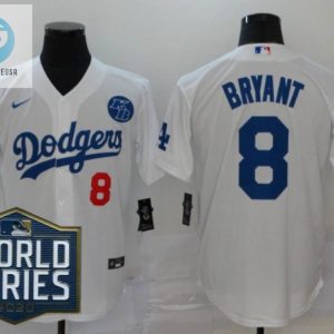 Los Angeles Dodgers Kris Bryant 8 2020 Mlb White Jersey stylepulseusa 1 1