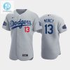 Los Angeles Dodgers Max Muncy 13 Alternate Gray 202223 Allstar Game Jersey stylepulseusa 1