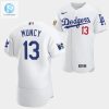 Los Angeles Dodgers Max Muncy White Jersey 13 Jackie Robinson 75Th Anniversary 202223 Uniform stylepulseusa 1