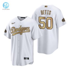 Los Angeles Dodgers Mookie Betts White 202223 Allstar Game Jersey stylepulseusa 1 1