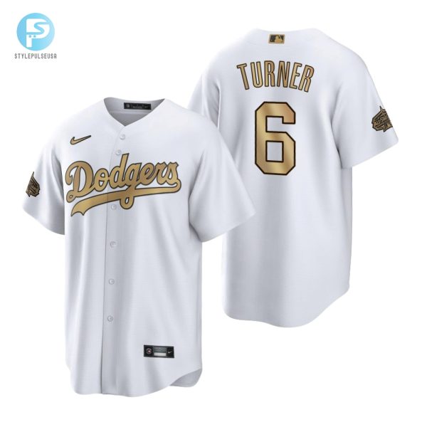 Los Angeles Dodgers Trea Turner White 202223 Allstar Game Jersey stylepulseusa 1