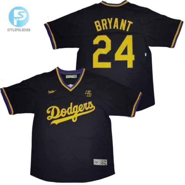 Los Angeles Dodgers Tribute Kobe Bryant 24 2020 Mlb Black Blue Jersey stylepulseusa 1