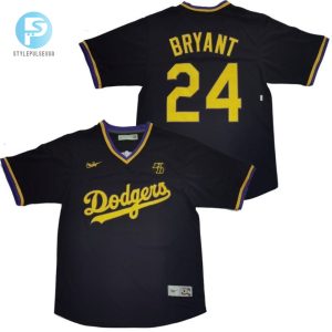 Los Angeles Dodgers Tribute Kobe Bryant 24 2020 Mlb Black Blue Jersey stylepulseusa 1 1