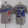 Los Angeles Dodgers Tribute Kobe Bryant 24 2020 Mlb Grey Jersey stylepulseusa 1