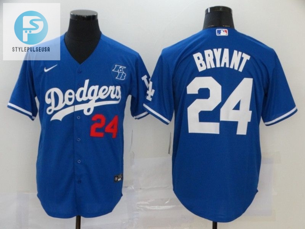 Los Angeles Dodgers Tribute Kobe Bryant 24 2020 Mlb Navy Blue Jersey 