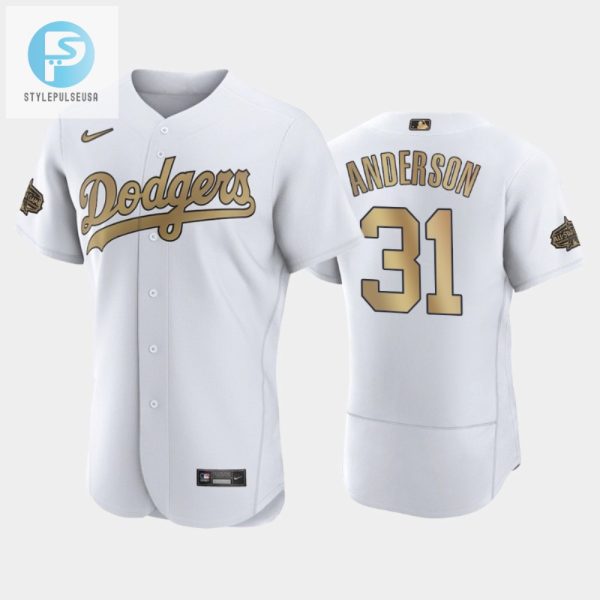 Los Angeles Dodgers Tyler Anderson 31 202223 Allstar Game White Jersey stylepulseusa 1 1